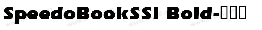SpeedoBookSSi Bold字体转换
